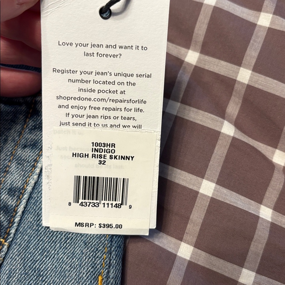 BNWT RE/DONE X Levi’s Womens vintage High Rise Skinny jeans - Picture 4 of 12
